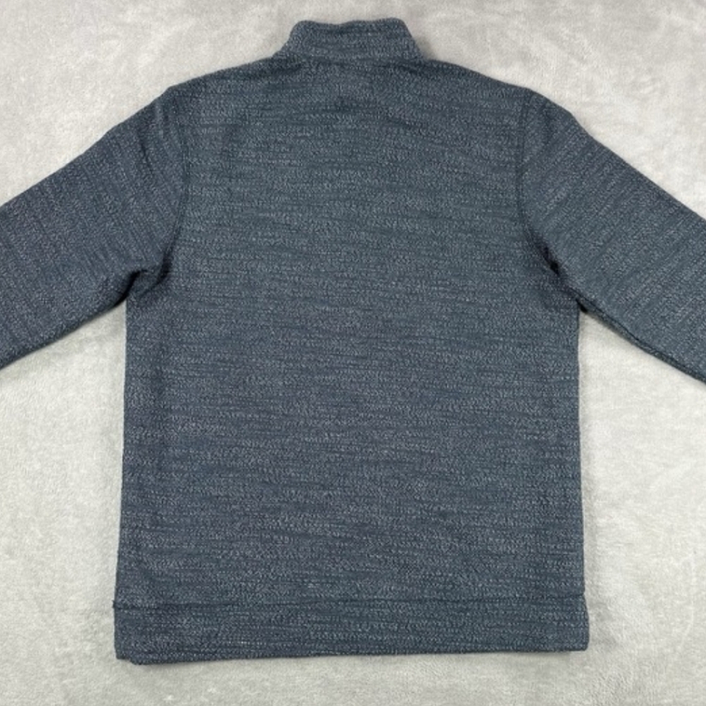 Marine Layer sweater Mens Clayton Textured Grey Pullover Preppy Casual Size S - Picture 3 of 7